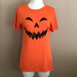 Orange Jack O Lantern Pumpkin T-Shirt